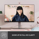 Logitech Webcam Brio 300 Usb-c 2mp/30fps 1080p Color Rosa