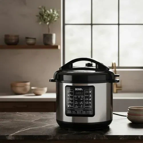 Olla a presión eléctrica Boma 6L acero inoxidable