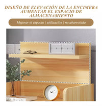 Mesa De Luz Marrón Y Blanco 3 Estantes Y Cajón 33x26x60cm®
