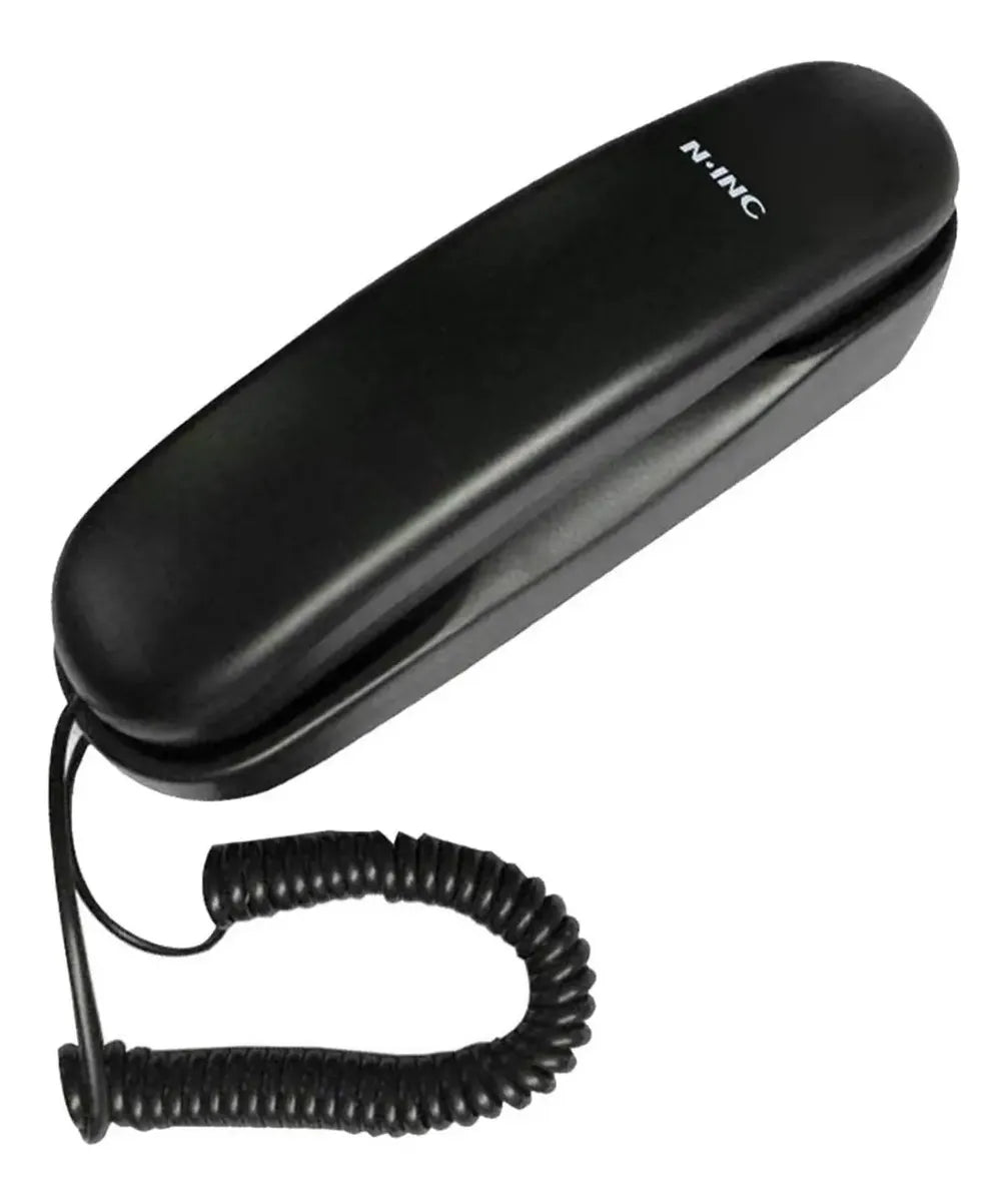 Teléfono De Línea Fija Tipo Zapatilla Mesa O Pared Negro®