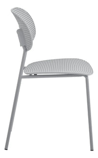 Silla De Comedor Gris Mate Metal/polipropileno Premium®