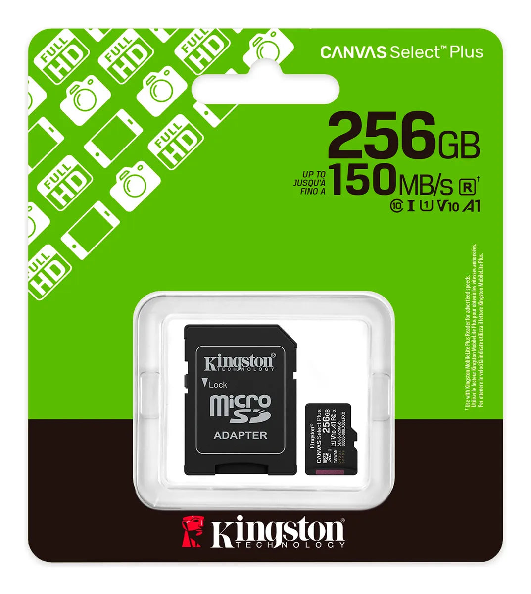 Memoria Micro Sd Kingston Canvas Select Sdcs3/256gb 100mb®