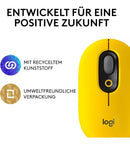 Mouse Logitech Inalámbrico Pop 910 Color Blast Yellow