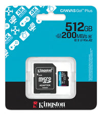 Tarjeta De Memoria Kingston Canvas Go! Plus 512gb Sd 200mb®