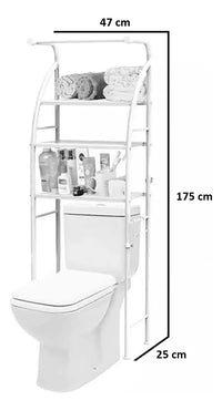 Mueble Organizador Baño Rack Estante Sanitario Taza Repisa®