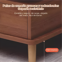 Mesa Ratona 120x60x42cm 2 Cajones Color Claro Caoba Mdf®