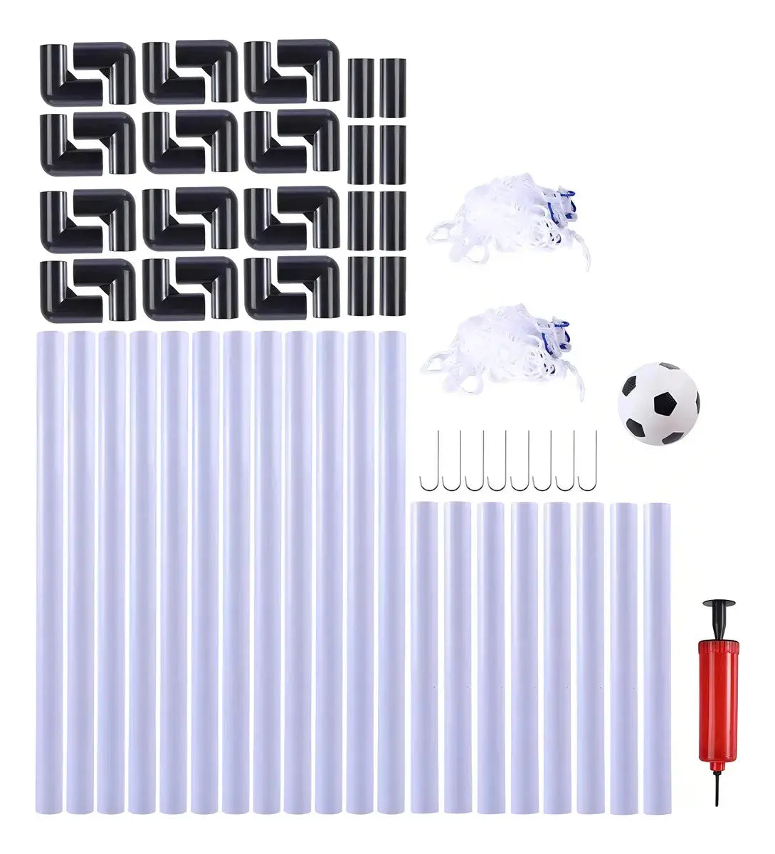 Arco De Futbol Infantil Con Pelota Inflador Color Blanco®