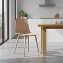 Silla Moderna De Propileno Milky Tea Mate Premium Resist®