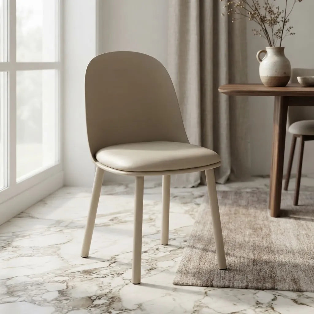Silla Comedor Acolchada Milkytea Mate Polipropileno Premium®