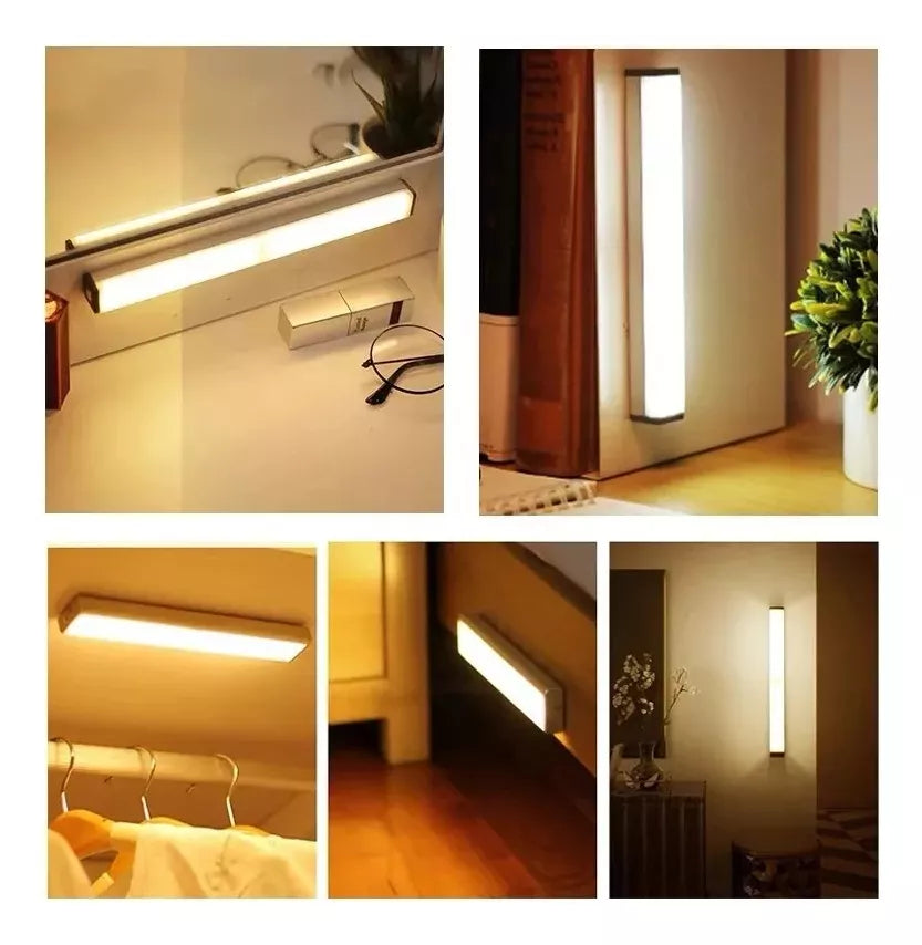 Luz Blanca Inalámbrica Sensor De Movimiento 50cm Recargable®