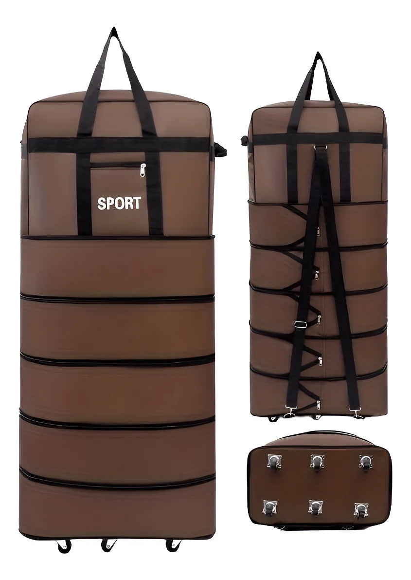 Bolso Viaje 4 Niveles Cierre, Asas Tela Impermeable 6 Rueda®