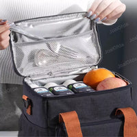 Lonchera Térmica De Gran Capacidad Con Correas Para Hombro®