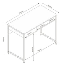 Escritorio Industrial Premium Mdf/metal Con Cajón Estante®