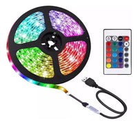 Cinta Tira Led Para Deco Usb Multicolorgb Control 5 Metros®
