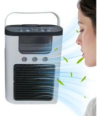 Enfriador Portátil Con Agua Hielo Mini Con Luz Led Práctico®
