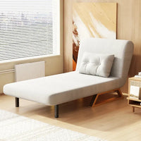 Sofá Cama 1 Cuerpo 73cm 3 En 1 Reclinable Movi Gris Moderno®