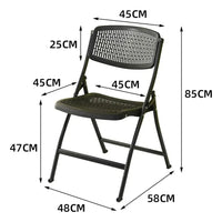 Silla Negra Con Patas Negras Todo De Polipropileno Grueso Set 4®