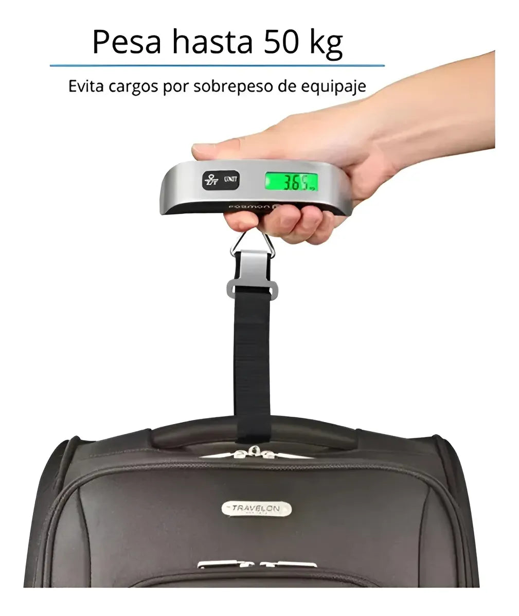 Balanza Digital De Colgar Portátil Para Equipaje 50kg Pesca®