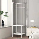 Perchero Esquinero Metalico 2 Estantes Resistente 180x45cm®
