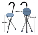 Bastón Con Asiento Plegable, 3 Apoyos Acero Inoxidable®