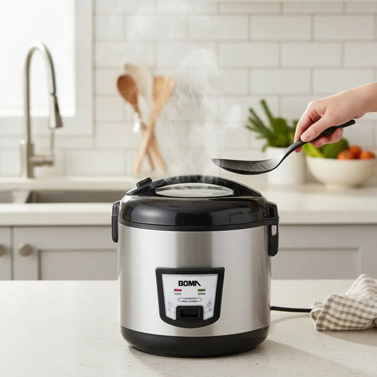 Olla Arrocera Boma 4 Litros Comoda Plateada 700w®