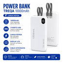 Cargador Inalambrico Portatil Treqa 10000 Mah Carga Rapida®