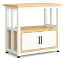 Organizador de cocina auxiliar MDF y metal 2 puertas