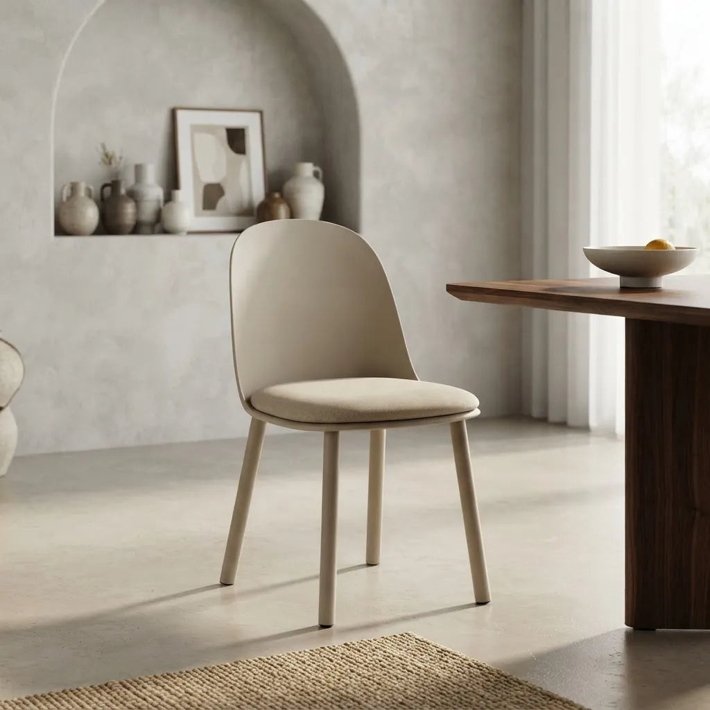 Silla Comedor Acolchada Milkytea Mate Polipropileno Premium®