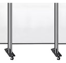 Biombo Separador 3 Paneles 226x185cm Poliéster Con Ruedas®
