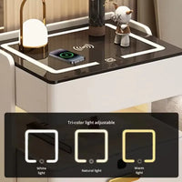 Mesa De Luz Smart Premium Led+carga Inalámbrica+bluetooth®