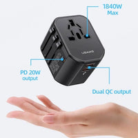Cargador Adaptador De Viaje Usams Usb+2x TipoC 17w ®