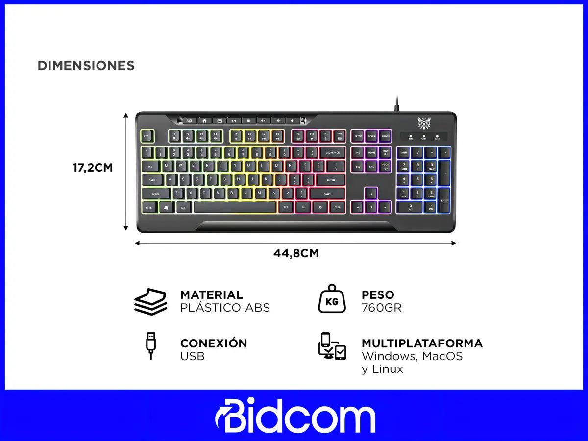 Teclado Gamer Onikuma Rgb Retroiluminado Inglés Internacional Cableado®