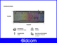 Teclado Gamer Onikuma Rgb Retroiluminado Inglés Internacional Cableado®