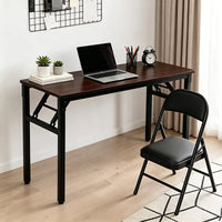 Escritorio Plegable Funcional Mdf+patas De Hierro 100x75cm®