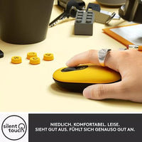 Mouse Logitech Inalámbrico Pop 910 Color Blast Yellow