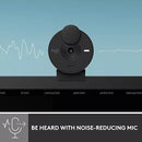 Webcam Logitech Brio 300 Full Hd Micrófono Integrado Negro