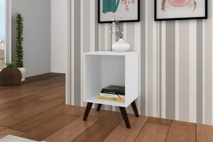 Mesa de Luz Retro Cubo Organizador Premium MDP Resistente®