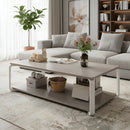 Mesa Ratona 2 Niveles Nórdica Rectangular Madera Y Acero®
