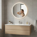 Espejo Led Inteligente Ovalado 60cm Tactil Moderno 3 Modos®
