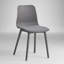 Silla Acolchonada De Polipropileno Grafito Mate Premium®