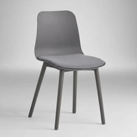 Silla Acolchonada De Polipropileno Grafito Mate Premium®