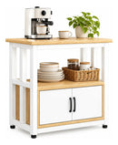 Organizador de cocina auxiliar MDF y metal 2 puertas