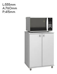Bajo Mesada Organizadora Multiuso Premium 2 Puertas Blanca®