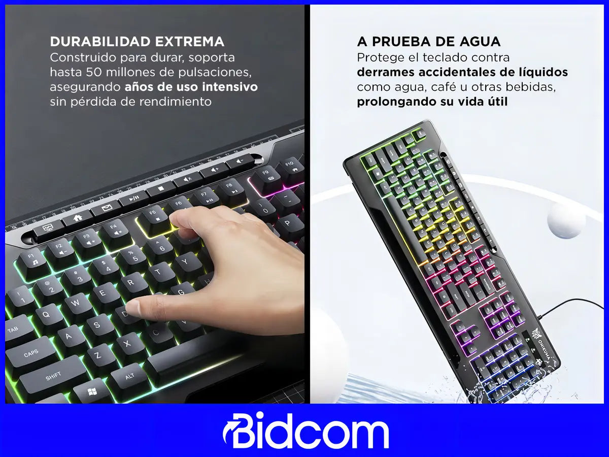 Teclado Gamer Onikuma Rgb Retroiluminado Inglés Internacional Cableado®