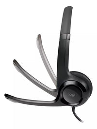 Auriculares Logitech H390 Con Micrófono Usb Color Negro