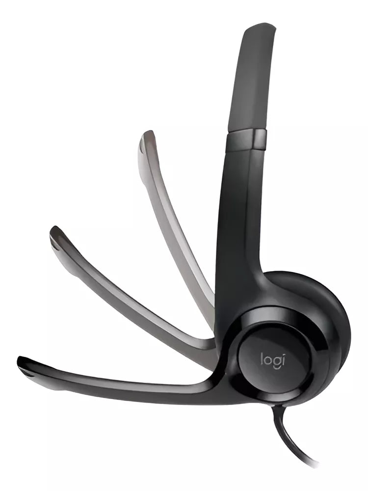 Auriculares Logitech H390 Con Micrófono Usb Color Negro