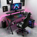 Escritorio Gamer Premium Con Estante+Luces Rgb Colores®