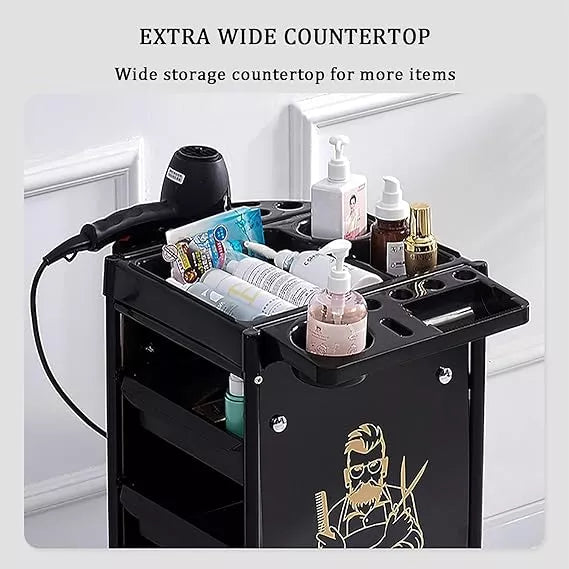 Carrito Organizador Profesional 5 Niveles Barbería Peluquería ®