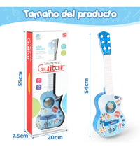 Guitarra Para Niños De Juguete Celeste Con Luces Y Sonido®