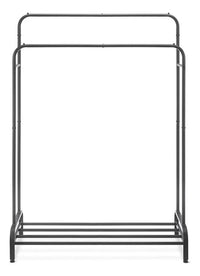 Perchero Doble De Metal Con Estante Inferior 110x54x150 Cm®
